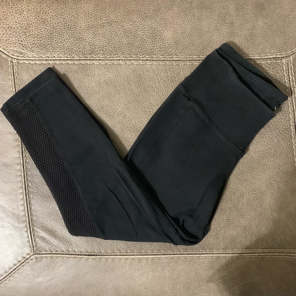 Black Mesh High Waist Leggings size XS